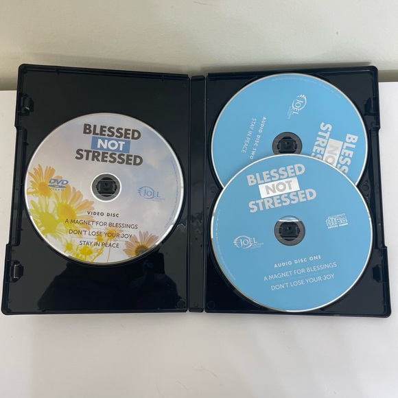 Joel Osteen Blessed Not Stressed Living In God’s Favor Everyday - 3 Disc DVD/CD - Picture 2 of 3